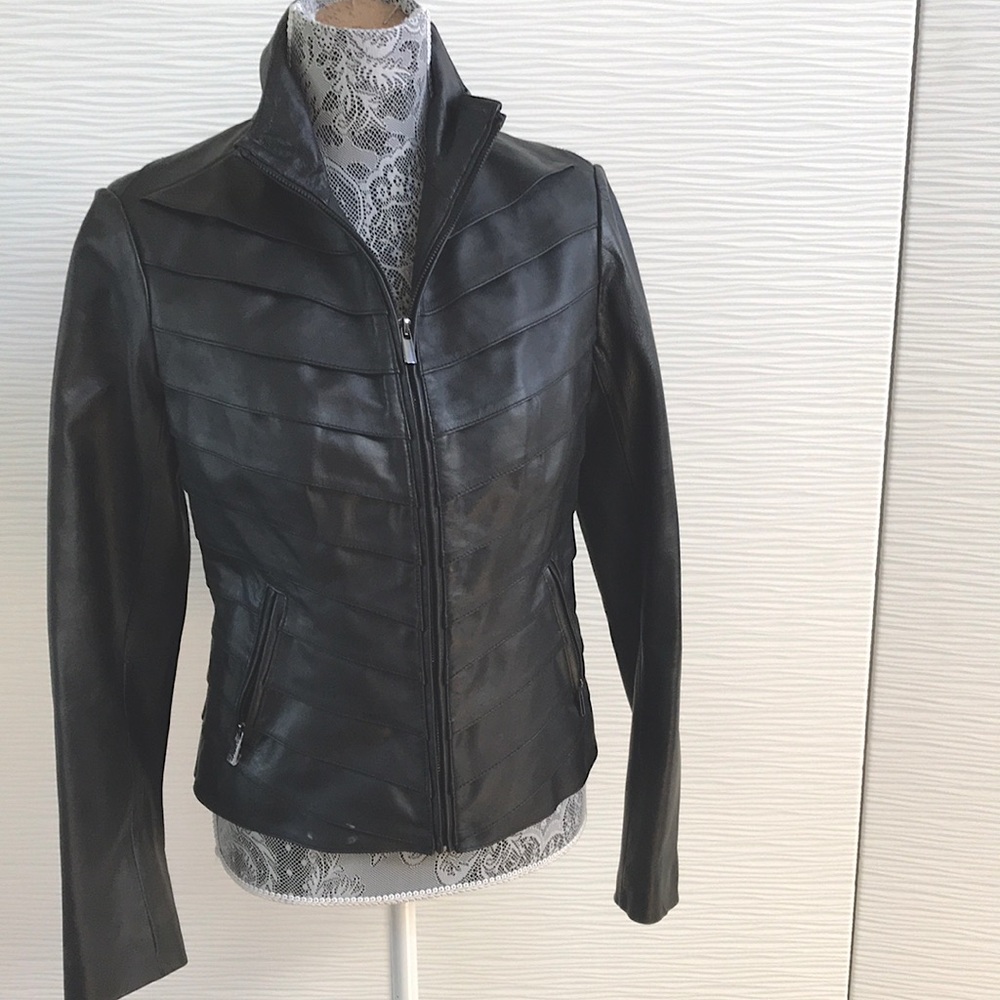 Neiman Marcus Exclusive Leather Jacket